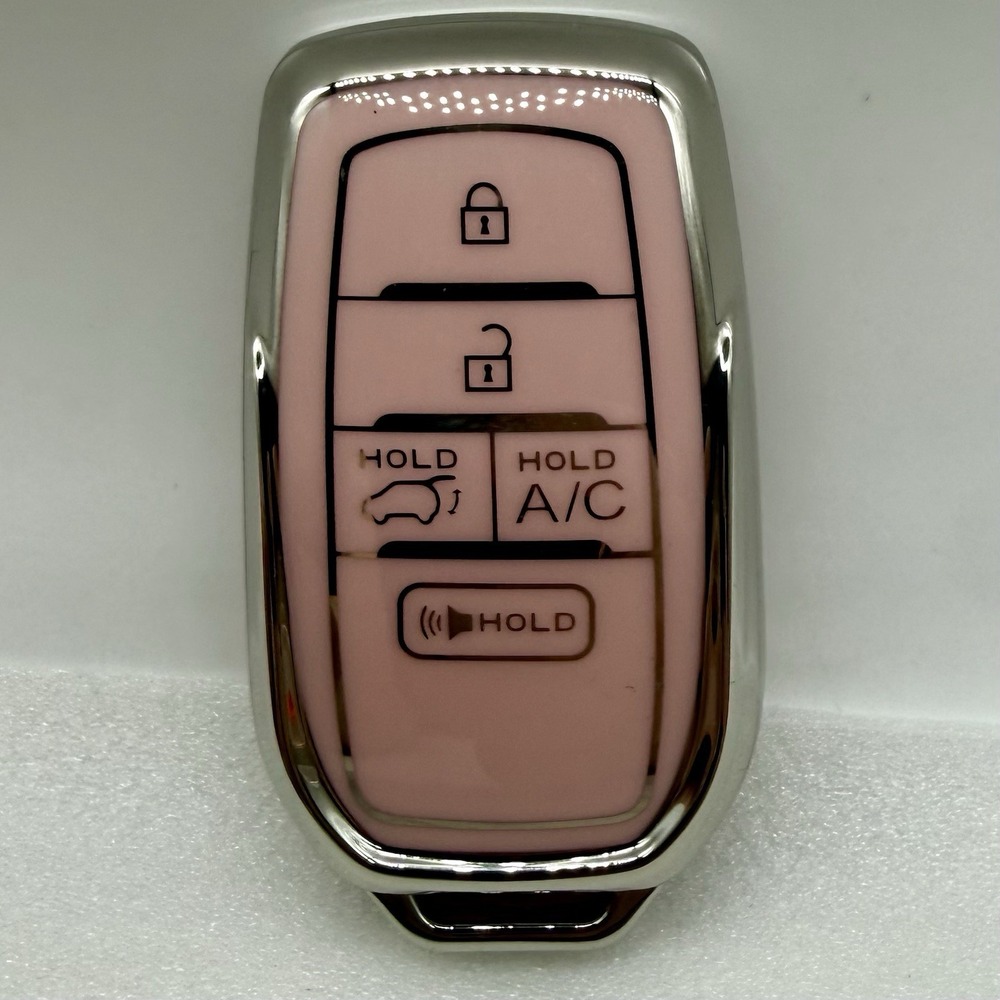 Pink Key Fob Skin 5 Button for Toyota 2021 RAV4 2023 BZ4X